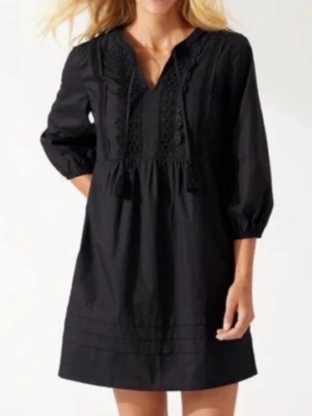 Tommy Bahama black cotton dress - size M